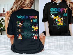 vintage disney 90s a goofy movie powerline stand out tour 95 shirt, disney world disneyland family matching tee, animal