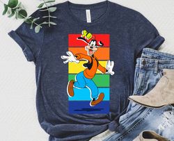 disney goofy rainbow t-shirt, mickey and friends shirt, lgbt pride shirt, disneyland family matching tee unisex adult t-