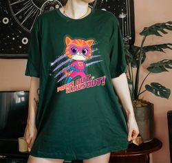 disney junior superkitties ginny paws out, claws out! t-shirt, disneyland epcot family matching shirts, magic kingdom sh