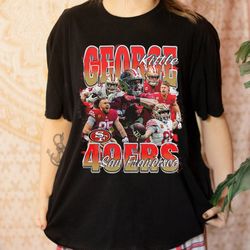 vintage 90s graphic style george kittle t-shirt, george kittle shirt, vintage tee, retro american football bootleg gift