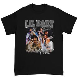 vintage lil baby t-shirt, lil baby tee, bootleg hip hop shirt, lil baby homage 90s graphic tee, hiphop tee, gift for fan
