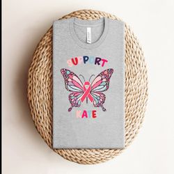 support kate butterfly cancer strong shirt