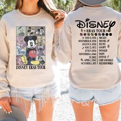 disney eras tour sweatshirt, mickey and friends tour hoodie, mickey eras tour crewneck