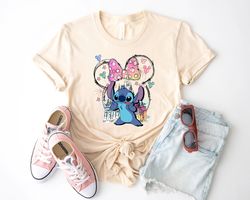 disney stitch shirt, minnie bow stitch shirt, stitch disneyworld shirt, disney vacation shirts, disney castle shirt, mag