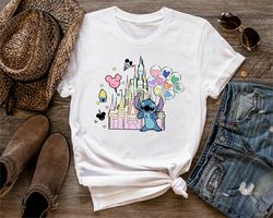 stitch shirt, disney tee, disney stitch shirt, stitch disneyworld shirt, disney vacation shirts, disney castle shirt