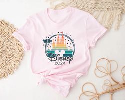 disney castle 2024 shirt, magic kingdom shirt, disney family shirt, disneyland shirt, disney summer vacation shirt, disn