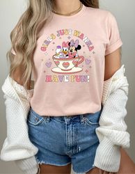 disney minnie daisy summer shirt, girls just wanna have fun, disney besties t-shirt, disneyworld shirt, disney summer te