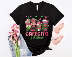 cafecito y chisme coffee cups shirt, coffee cups shirt, mexico shirt, mexican day shirt