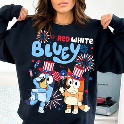 retro bluey 4th of july shirt, bluey shirt, fourth of july shirt, independence day, america shirt