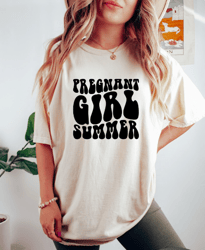 pregnant girl summer shirt, summer gender reveal party pregnant shirt, baby announcement, pregnancy shirt, pregnant shir