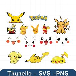 pokemon svg, pokemon vector, pikachu svg, pikachu vector, pikachu face svg, pikachu svg bundle, pikachu face vector