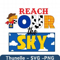 birthday 4 years old, reach four the sky svg, magical kingdom svg, family trip, svg, family vacation, png files for cric