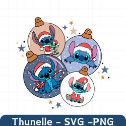 disney stitch christmas balls svg