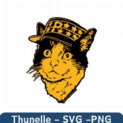 pittsburgh pirates baseball cat svg