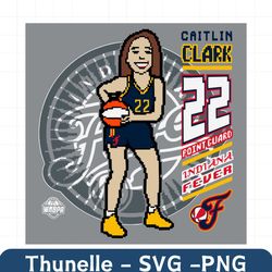 funny caitlin clark 22 point guard indiana fever svg