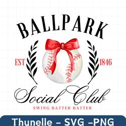 retro ballpark social club est 1846 baseball png