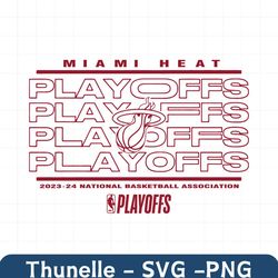 miami heat 2024 nba playoffs svg