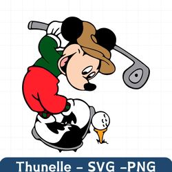 masters golf tournament mickey mouse svg