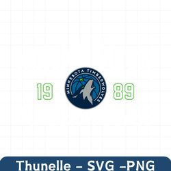 minnesota timberwolves 1989 basketball team svg