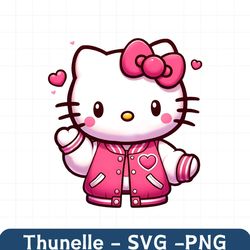 hello love hearts kitty png | pink bow | pink hearts | pink | valentines day png | kitty | love