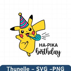 pikachu birthday svg, pokemon birthday svg, svg png jpg dxf eps cricut silhouette cutting files