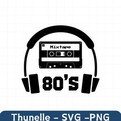 cassette svg mixtape 80's - cassette tape svg, music svg, cassette tape, dxf, png, cut file