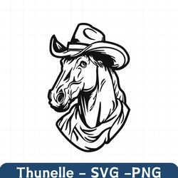 horse svg, horse wearing cowboy hat svg, cowboy horse svg, horse in