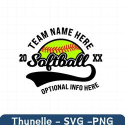 softball svg, vector, emblem, logo, template, softball team, stitching, cutting file, swoosh