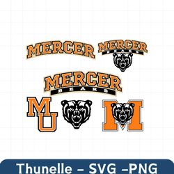 mercer university svg, bears svg, college, basketball, game day, foo