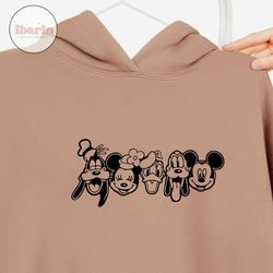 Mickey & co SVG, easy cut file for Cricut, Layered by colour