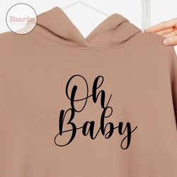 oh baby svg, baby shower svg, newborn svg, new mom svg. vector cut file cricut, silhouette, pdf png eps dxf, decal, stic