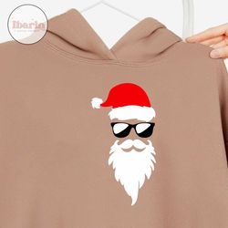 santa svg, christmas svg,hipster santa svg,santa face svg, santa with sunglasses svg, hipster santa santa clipart,santas