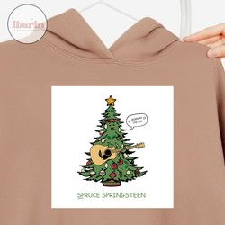 spruce springsteen born in the usa svg, christmas svg, xmas svg, funny christmas svg, christmas tree, singing christmas