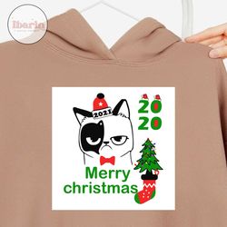 cat merry christmas 2020 svg, christmas svg, xmas svg, funny christmas svg, christmas cat, meowy christmas, catmas svg,