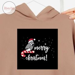 parrot merry christmas svg, christmas svg, xmas svg, christmas gift, merry christmas, christmas parrot, parrot svg, gray