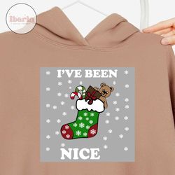 ive been nice svg, christmas svg, xmas svg, christmas gift, merry christmas, christmas stocking, stocking svg, christmas