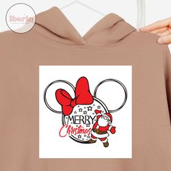 santa merry christmas svg, christmas svg, xmas svg, christmas gift, merry christmas, santa claus, santa svg, minnie svg,