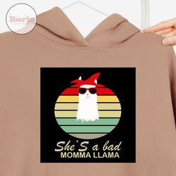 shes a bad momma llama svg, christmas svg, xmas svg, christmas gift, merry christmas, christmas llama, momma svg, llama