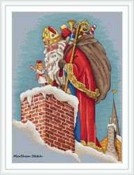 st. nick's day cross stitch pattern