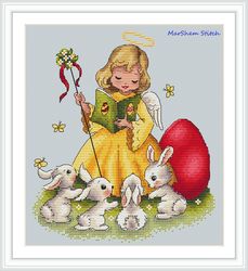 easter company cross stitch pattern