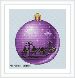 following the star of bethlehem cross stitch pattern