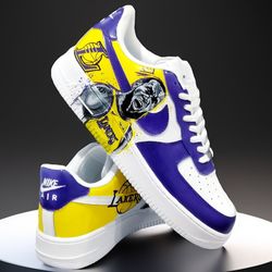 custom shoes lakers art handpainted sneakers sexy white black fashion sneakers personalized gift designer wearable art