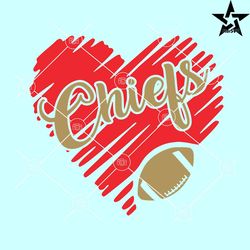 kc chiefs heart svg, chiefs scribble heart svg, kc chiefs football svg