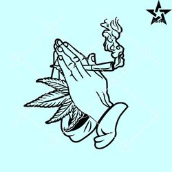 praying hands weed svg, weed praying hands svg, cannabis praying hands svg