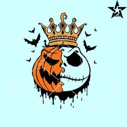 Pumpkin Jack Skellington SVG, Halloween Jack skellington SVG