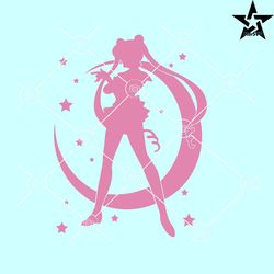 sailor moon usagi svg, sailor moon svg file, sailor moon stickers svg, solar system luna svg