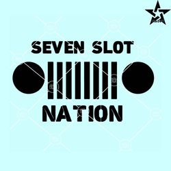 seven slot nation jeep headlights svg, jeep headlights svg, jeep life svg, off road car svg, jeep girl svg