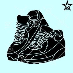 sneakers head svg, sneakers head silhouette svg, sneakers svg, sneakers clipart svg