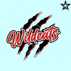 wildcats red claw marks svg, wildcats scratch svg, wildcat mascot svg, wildcats football svg
