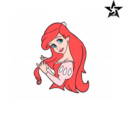 Disney Ariel Princess SVG The Little Mermaid Cutting Digital File